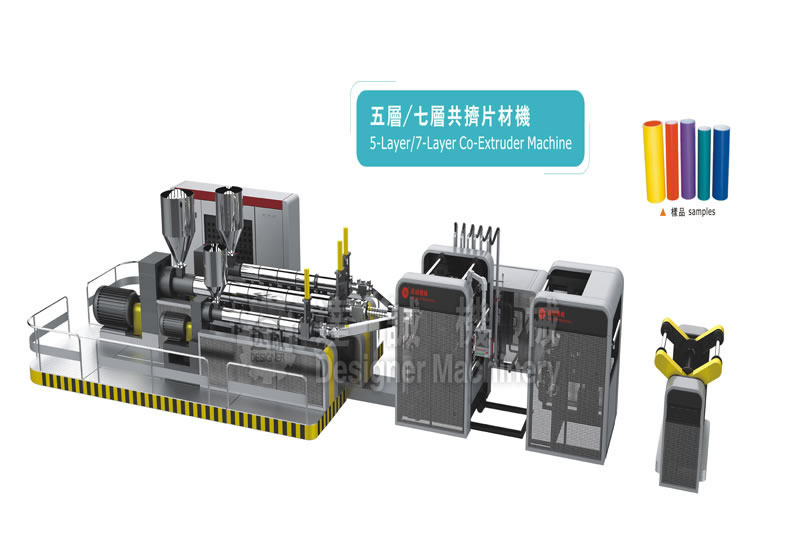 5-couche feuille / 7-couche co-extrusion machine